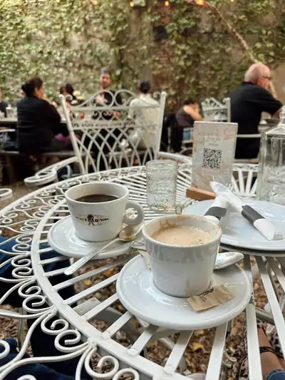 Coffee circle meeting in progress